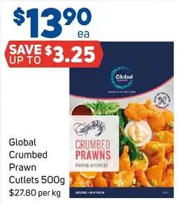 Foodland Global Crumbed Prawn Cutlets offer