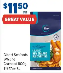 Foodland Global Seafoods Crumbed New Zealand Blue Whiting offer
