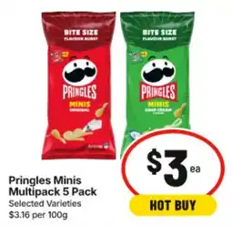 IGA Pringles Minis Multipack 5 Pack offer