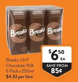 Foodworks Breaka UHT Chocolate Milk offer
