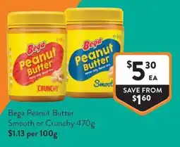 Foodworks Bega Peanut Butter offer