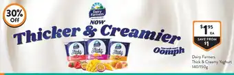 Foodworks Dairy Farmers Thick & Creamy Yoghurt offer