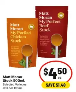 IGA Matt Moran My Perfect Stock Selected Varieties offer