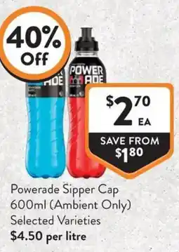 Foodworks Powerade Sipper Cap offer
