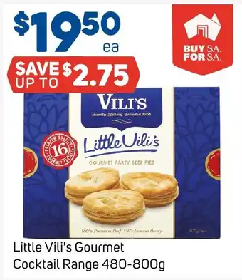 Foodland Little Vili's Gourmet Cocktail Range offer