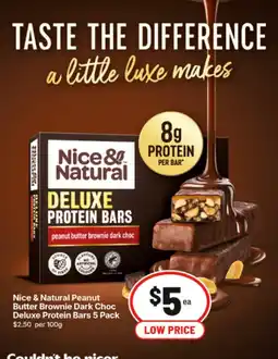 IGA Nice & Natural Deluxe Protein Bars offer