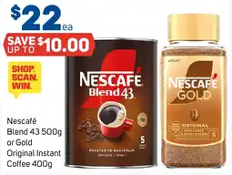 Foodland Nescafe Blend 43 or Gold Original Instant Coffee offer
