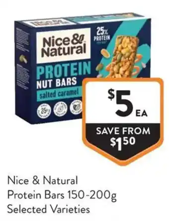 Foodworks Nice & Natural Protein Bars offer