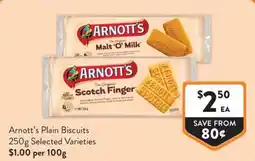 Foodworks Arnott's Plain Biscuits offer