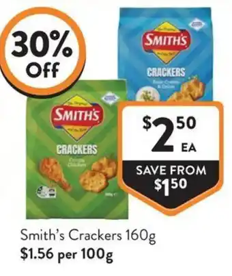 Foodworks Smith's Crackers offer