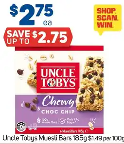 Foodland Uncle Tobys Chewy Choc Chip Muesli Bars offer