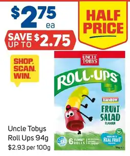Foodland Uncle Tobys Roll Ups offer