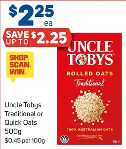 Foodland Uncle Tobys Rolled Oats offer