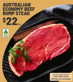 IGA Australian Economy Beef Rump Steak offer