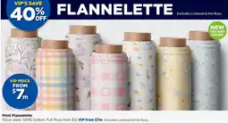 Spotlight Print Flannelette offer