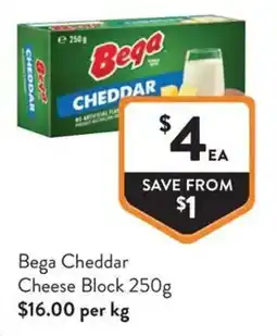 Foodworks Bega Cheddar offer