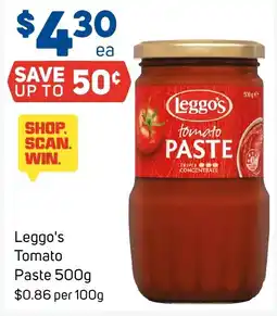 Foodland Leggos Tomato Paste offer