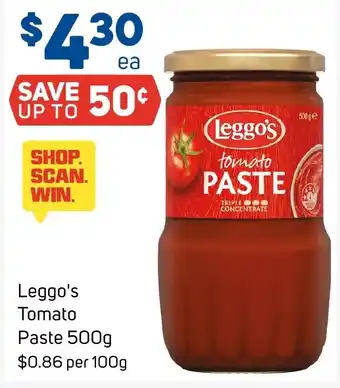 Foodland Leggos Tomato Paste offer