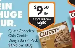 Foodworks Quest Chocolate Chip Cookie Dough Bars offer