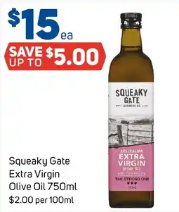 Foodland Squeaky Gate Extra Virgin Olive Oil offer