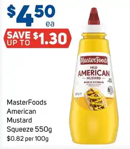 Foodland MasterFoods American Mustard offer