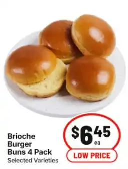 IGA Brioche Burger Buns 4 Pack offer