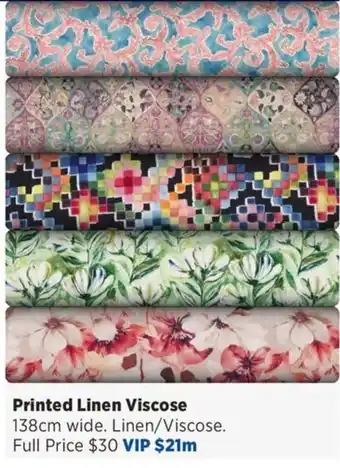 Spotlight Printed Linen Viscose offer