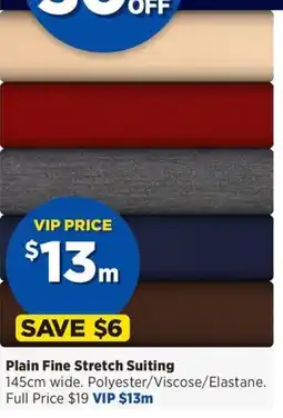 Spotlight Plain Fine Stretch Suiting offer