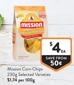 Foodworks Mission Corn Chips offer