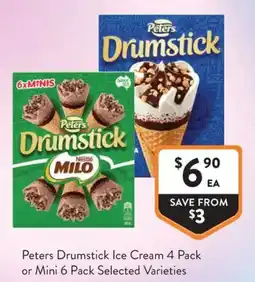 Foodworks Peters Drumstick Ice Cream Selected Varieties offer