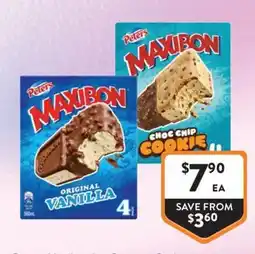 Foodworks Peters Maxibon Original Vanilla offer