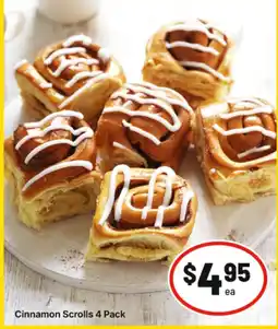 IGA Cinnamon Scrolls 4 Pack offer