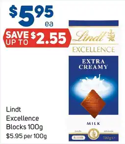 Foodland Lindt Excellence Blocks offer