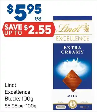 Foodland Lindt Excellence Blocks offer