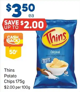Foodland Thins Potato Chips offer