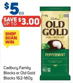 Foodland Cadbury Family Blocks or Old Gold Blocks offer