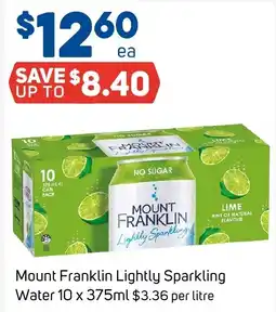 Foodland Mount Franklin Lightly Sparkling Water offer