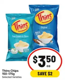 IGA Thins Chips Selected Varieties offer