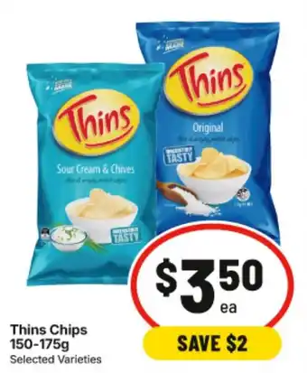 IGA Thins Chips Selected Varieties offer