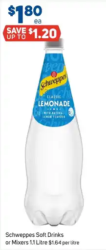 Foodland Schweppes Classic Lemonade offer