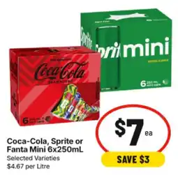 IGA Coca-Cola, Sprite or Fanta Mini offer