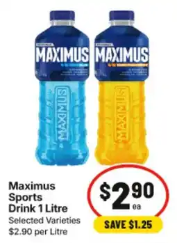 IGA Maximus Sports Drink offer