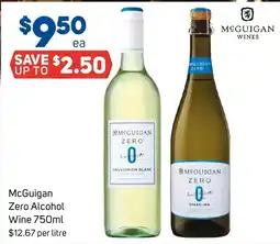 Foodland McGuigan Zero Alcohol Wine offer