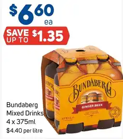 Foodland Bundaberg Mixed Drinks offer