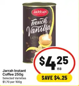 IGA Jarrah Instant Coffee offer