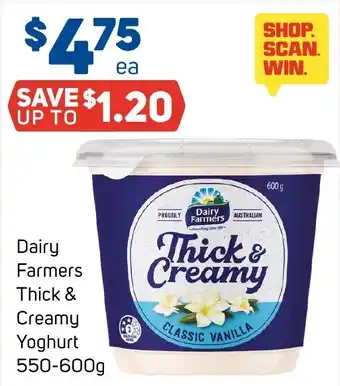Foodland Dairy Farmers Thick & Creamy Yoghurt offer