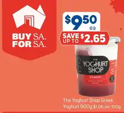 Foodland The Yoghurt Shop Greek Yoghurt offer