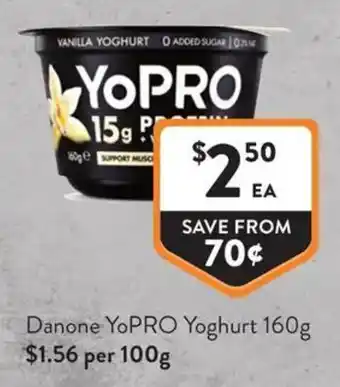Foodworks Danone YoPRO Yoghurt offer
