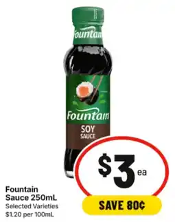 IGA Fountain Soy Sauce offer