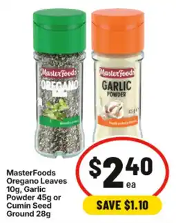 IGA MasterFoods Oregano Leaves offer